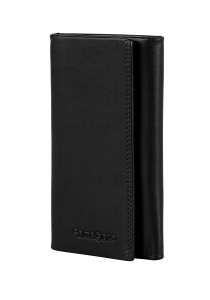 Etui chei Samsonite Attack 2 SLG, 13 cm, din piele naturala, negru