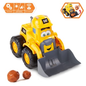 Excavator Caterpillar 25cm cu lumini si sunete, pentru copii de 2 ani - Img 2