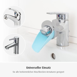 Extensie robinet reer MyHappyBath albastru-gri pentru copii montare universala - Img 3