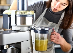 Extractor de suc Kenwood AT641, inox, capacitate 1L, pentru Cooking Chef KM 070 - Img 4