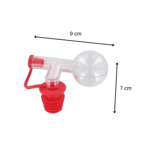 Fackelmann Bouchons Doseurs Capac Dozator pentru Alcool Rosu 25 cl - Img 3
