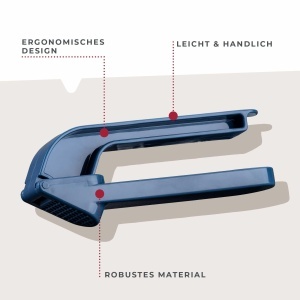 Fackelmann Essential Knoblauchpresse Ergonomic Design Albastru Compact - Img 2