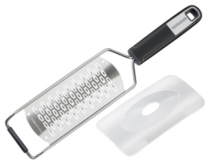 Fackelmann Handreibe Sense 2-Wege 30cm ArgintiuNegru Soft Touch