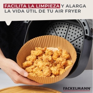 Fackelmann Hartie pentru Air Fryer 16 cm Antiaderenta Rezistenta la Temperaturi Inalte - Img 6