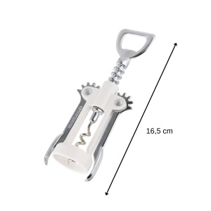 Fackelmann Korkenzieher 49786 Desfacator Sticle 2-in-1 AlbArgintiu 165cm - Img 3