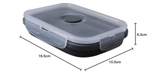 Fackelmann Lunchbox din Silikon 540ml Gri Compacta si Multifunctionala - Img 14