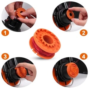 Faden Rasentrimmer WORX WA00041 Set 2 Spule 20V Durabilitate si Performanta - Img 6