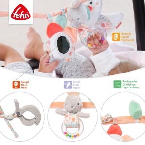 Fehn Kinderwagenkette Schwanensee Jucarie pentru Carucior Figuri Interactive 45 cm - Img 3
