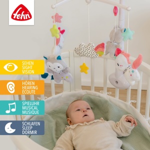 Fehn Musik Mobile Aiko Yuki - Jucarie muzicala pentru bebelusi 0-5 luni melodia Mozarts Wiegenlied - Img 3