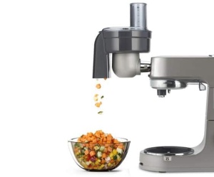 Feliator legume Kenwood KAX400PL, inox, pentru masini Chef, 10x10 mm - Img 2