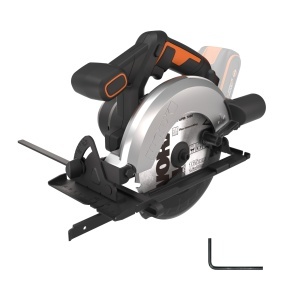 Ferastrau circular cu acumulator WORX WX526.9 20V - Panza de ferastrau de 165 mm - Unghi de inclinare 0-50deg, reglare fara unelte - 55 mm Max. Taiere (90deg) - Design compact - Adaptor de extractie - fara baterie si incarcator