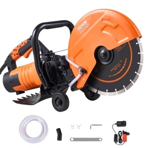 Ferastrau electric pentru beton VEVOR DC305, 2800 W, 305 mm, adancime taiere 114 mm