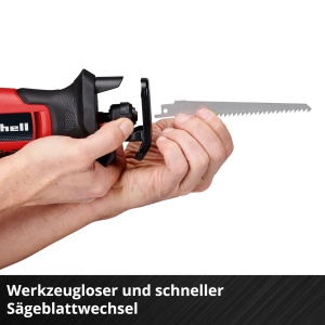 Ferastrau universal cu acumulator Einhell TE-AP 18/13 Li-Solo Power X-Change (18 V, inaltime de ridicare 13 mm, adancime de taiere lemn 50 mm, design la indemana, inclusiv accesorii, fara baterie) - Img 8