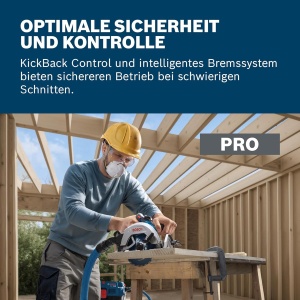 Feronerie cu acumulator Bosch GKS 18V-68-2, putere mare, inclusa lama de taiere - Img 4