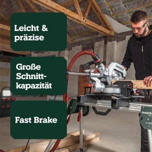 Feronerie de taiere Metabo KGS 254 M, cu functie de taiere precisa si 2 panze - Img 2