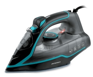 Fier de calcat Berdsen 2600W cu talpa ceramica si rezervor 230 ml, verde