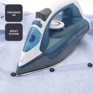 Fier de calcat BlackDecker BXIR2200E 2200W Abur 120gmin Albastru - Img 8