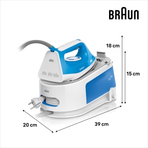 Fier de calcat Braun CareStyle 1 IS1012BL, 2400W, 1.5L, Albastru - Img 3