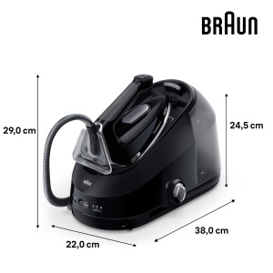 Fier de calcat Braun CareStyle 5 IS5249BK, 2400W, 150gmin abur, negru - Img 3
