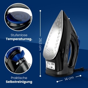 Fier de calcat Clatronic DB 3703, 1800W, 150ml, cu functie de abur - Img 7