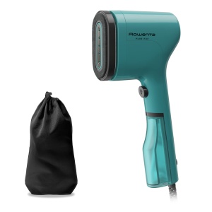Fier de calcat cu abur Rowenta DR2024 Pure Pop, vertical, portabil, pentru calcarea si dezinfectarea parului, cu sistem reversibil, incalzire rapida, putere 1300 W, culoare verde 1 - Img 1