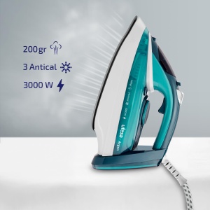 Fier de calcat cu abur Ufesa Argon 3000W, max 200gr si cursa variabila cu abur 0-40gr/min, talpa ceramica, abur sau uscat, sistem triplu anticalcar, anti-picurare - Img 4