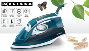 Fier de calcat Melissa 16390052, 2200 W, rezervor 300 ml, albbleu - Img 3