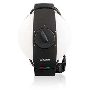 Fier de vafe Cloer 1631HB, pentru 5 inimioare individuale de vafe, acoperire antiaderenta, 930 W, cos suspendat, functie practica de suport, metal, alb - Img 2