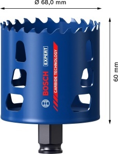 Fierastrau carota Bosch EXPERT Multi Material, 68x60 mm - Img 3