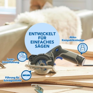 Fierastrau circular compact cu acumulator Dremel CS12V-S1, 12V, motor fara perii, ghidaj laser - Img 2