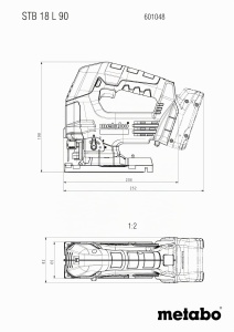 Fierastrau cu acumulator Metabo STB 18 L 90, 18V, 90mm, pentru lemn si metal - Img 2