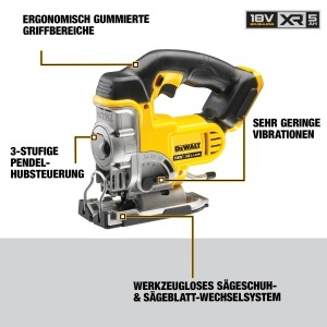 Fierastrau pendular Dewalt DCS331N, 18V, motor puternic, lungime cursa 26mm - Img 2