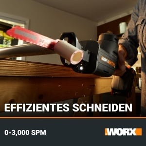 Fierastrau sabie WORX WX5019 20V Motor fara perii Compact si usor - Img 4