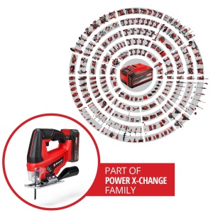 Fierastrau vertical Einhell TC-JS 1870 Li 18V Cu Pendulare si Set Accesorii - Img 3