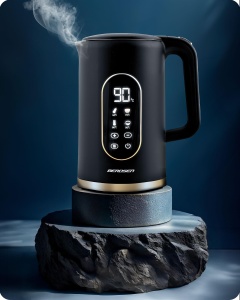 Fierbator Berdsen 1,7L 2200W cu Control Temperatura si Design Elegant Negru Auriu - Img 2