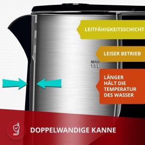 Fierbator de apa MCZ-120C, 1.5L, 2200W, Negru - Img 3
