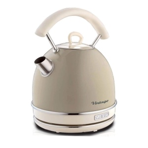 Fierbator electric Ariete Vintage 2877, 1,7L, 2000W, inox, bej
