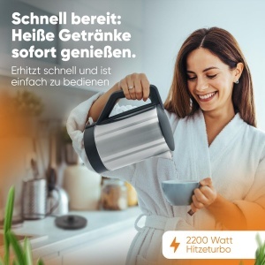 Fierbator electric Bomann WKS 3002 CB, 1.5L, 2200W, BPA-free, Negru - Img 6