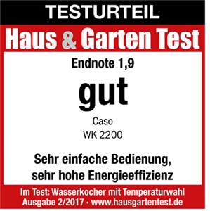 Fierbator electric CASO WK 2200 17L negru functie de mentinere a temperaturii - Img 10