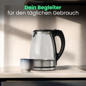 Fierbator electric Clatronic WKS 3744 G 17 litri sticla si inox 2200W protectie la supraincalzire - Img 4