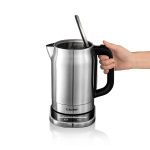 Fierbator electric Cloer 4459, 1.7 L, 2200 W, Inox, LED, Functie mentinere cald - Img 3