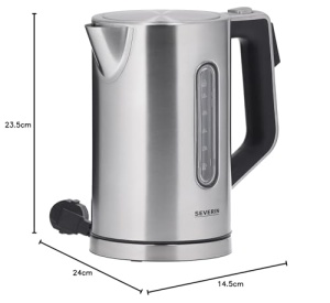 Fierbator electric Severin WK 3418, 1,7 l, 3000 W, inox, negru - Img 9