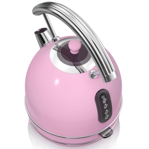 Fierbator electric Swan Retro 1,8L, 3000W, design vintage, roz - Img 5