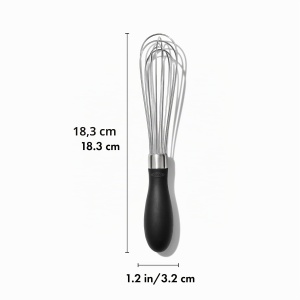 Fierbator Mini OXO Good Grips 18.5 cm, cu maner ergonomic, inox - Img 6