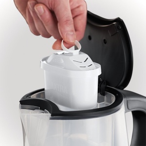 Fierbator Russell Hobbs [BRITA Water Filter MAXTRA+ Insert] Puritate (1l + 0.5l Filtru insertie, 2200W, iluminare LED, incl. cartus filtrant, filtru de var, indicator de schimbare a cartusului) Ceainic 22850-70 - Img 2