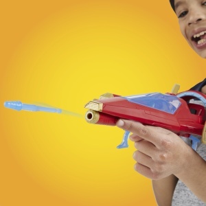 Figurina de actiune Iron Man cu jet de batalie - Hasbro, 10 cm, rosu - Img 5