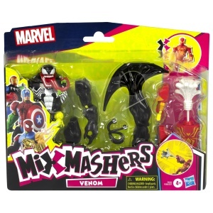 Figurina de actiune Marvel Venom MixMashers, personalizabila, 12 cm, negru - Img 2