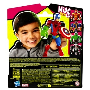 Figurina de actiune MixMashers Marvel Captain America, 12 cm, albastra - Img 14