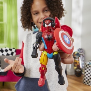 Figurina de actiune MixMashers Marvel Spider-Man, 12 cm, cu accesorii - Img 6
