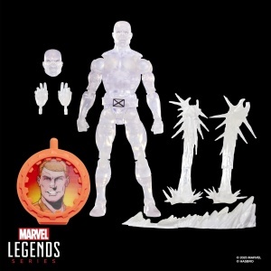 Figurina de colectie Marvel Legends Ice Man, 15 cm, design retro - Img 2